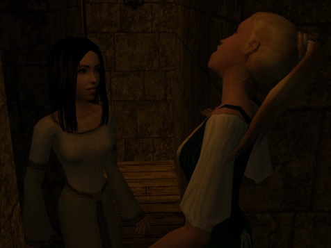 She threw back her head.