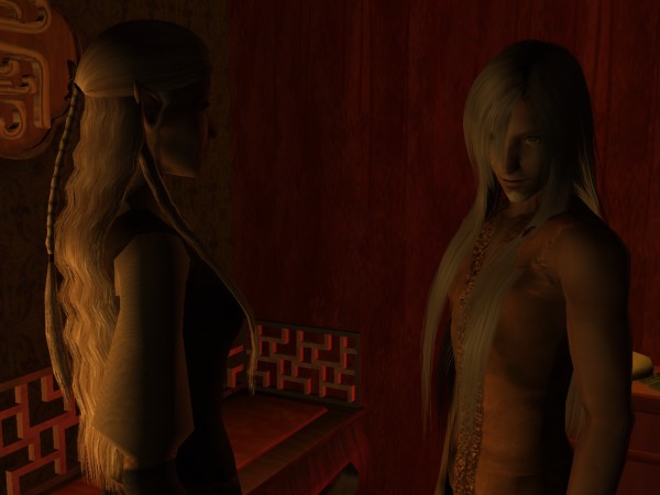 Her father stared at Seven.