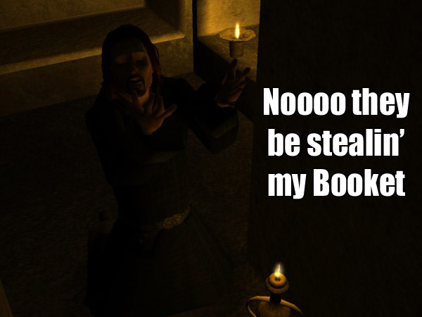 Noooo they be stealin' my booket