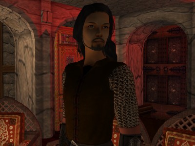 Leofric looked up from the fire as the King and the Princess were announced.