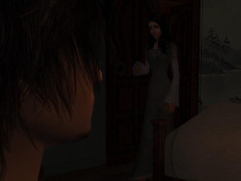 Condal opened the door immediately after knocking, blushing at her own foolishness.